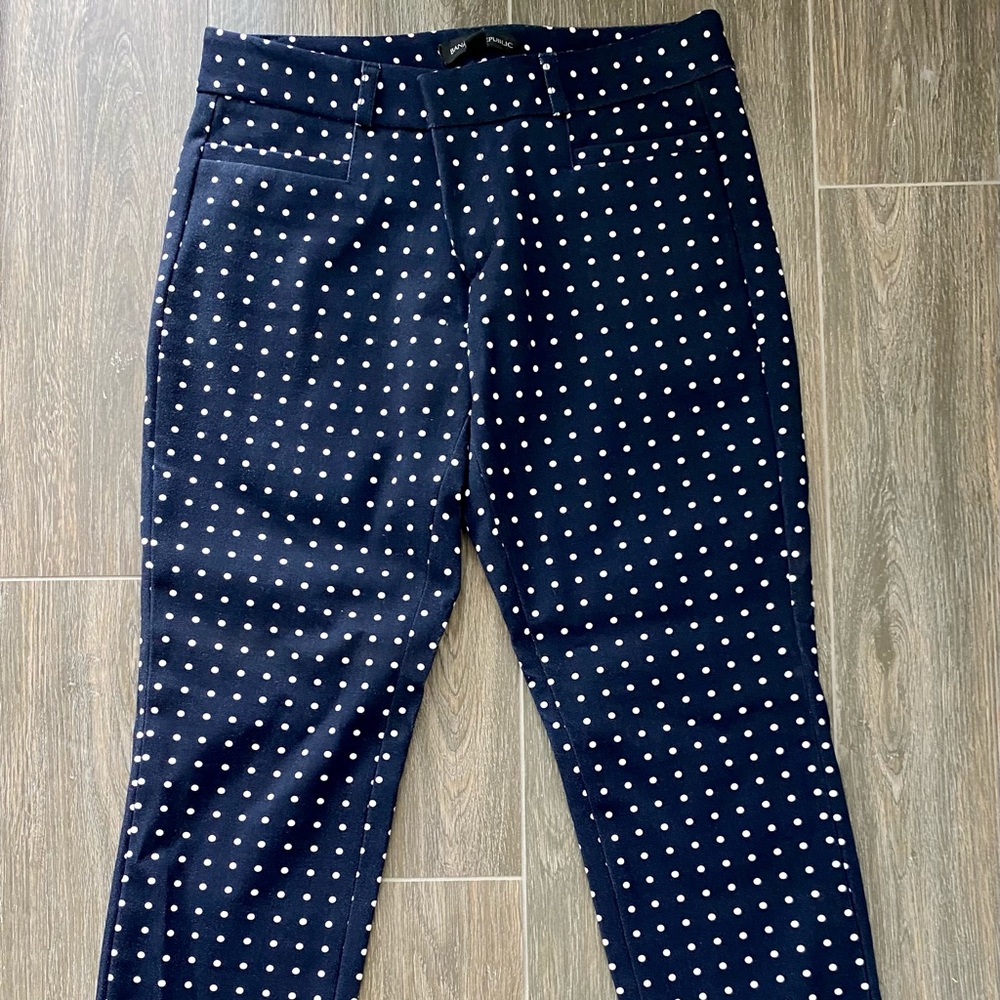 Banana Republic Sloan Navy Blue Pants Sz 0 NWOT
